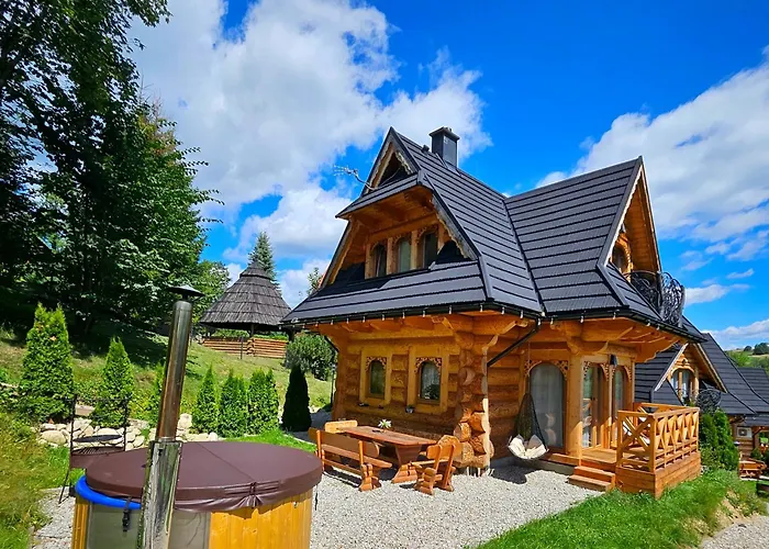 Goralska Chatka 3 Highland Cottage - Jacuzzi, Sauna, Split Ac, Private Parking, Mountains View